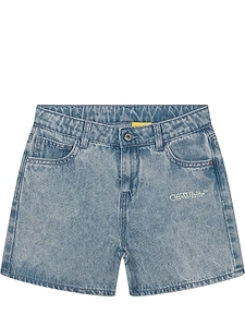 Off-White Kids Bookish Denim Shorts