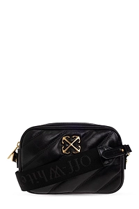 Logo Plaque Quilted Shoulder Bag