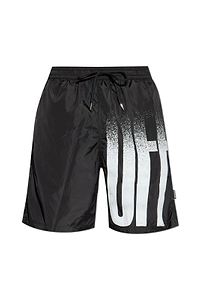 Off-White Logo Printed Swim Shorts