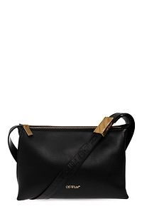 Logo Stamp Zip-Up Shoulder Bag