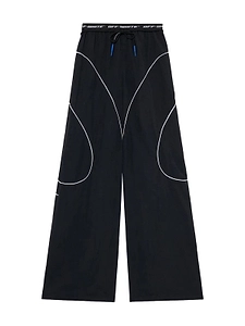 Logo Waist Wide-Leg Pants