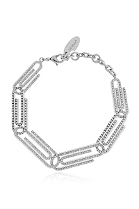 Crystal Paperclip Bracelet