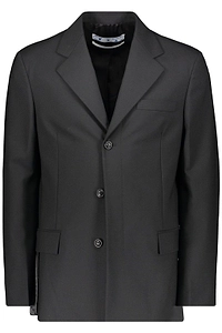 Off-White Single-Breasted Long-Sleeved Jacket