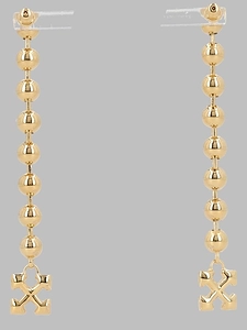 Sphere Logo Drop Earrings