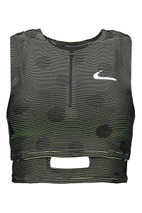 Off-White X Nike Zip Detailed Crewneck Tank Top