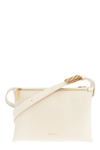 Off-White Logo Plaque Zip-Up Shoulder Bag