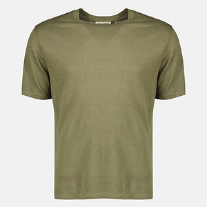 Officine GÉNÉRale Garment-Dyed Linen T-Shirt