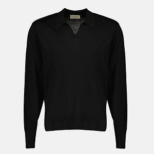 Officine GÉNÉRale Simone Knitted Polo Shirt