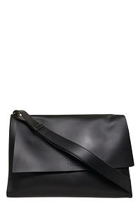Logo Embossed Messenger Bag