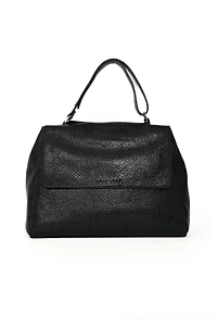 Orciani Textured Flap Shoulder Bag