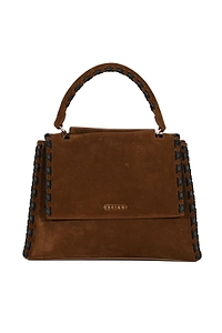 Orciani Whipstitched Top Handle Shoulder Bag