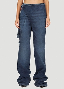 Ottolinger Wraparound Wide-Leg Jeans