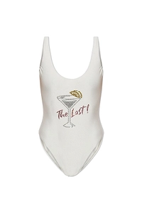Crystal Motif One-Piece Swimsuit
