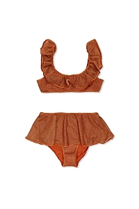 OsÉRee Kids Ruffled Lurex Bikini