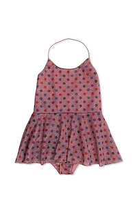 OsÉRee Kids Ruffled Polka-Dot Swimsuit