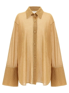 Lumiere Lurex Button-Up Shirt