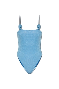 Metallic Finish One Piece Swimsuit