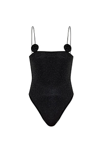 Metallic Finish One Piece Swimsuit