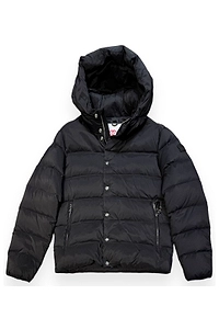Oosy Drawstring Hem Hooded Puffer Jacket
