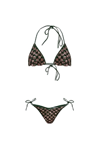 Sequined Triangle Bikini Set
