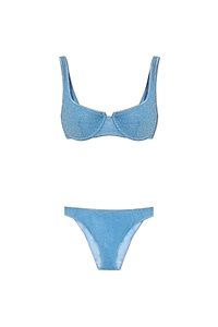 Sequined Two Piece Swimsuit