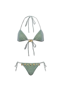 OsÉRee Shell-Detail Lurex Bikini