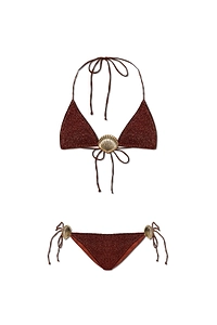 OsÉRee Shell Lurex Bikini Set
