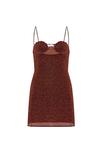 Shell Lurex Mini Dress