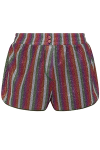Striped Lurex Beach Shorts
