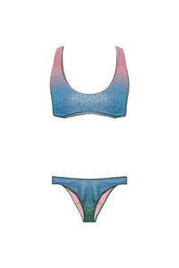 Two Piece Lurex Thread Swimsuit