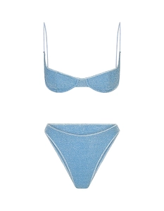 OsÉRee Two-Piece Lurex Thread Swimsuit