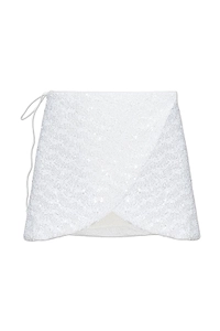 OsÉRee Wrap Sequin Mini Skirt