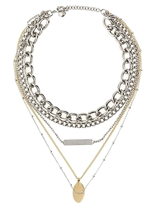 Paco Rabanne 5-Row Layered Necklace