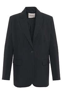 Ottod'ame Pinstriped Buttoned Blazer