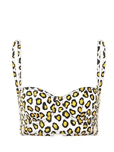 Paco Rabanne Leopard Print Bralette Top