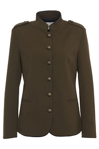 Ottod'ame Stand Collar Buttoned Blazer