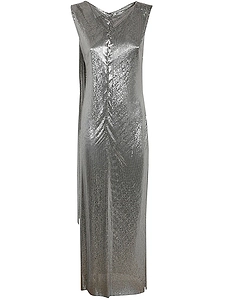Paco Rabanne Metallic Effect Sleeveless Dress