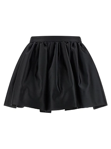 Pleated Balloon Mini Skirt