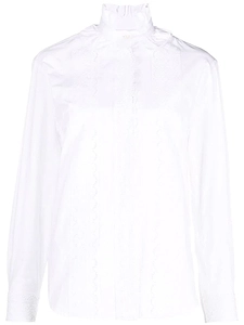 Ruffled Button-Up Shirt