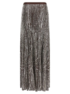 Paco Rabanne Sequin Pearl Long Skirt