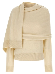Alida Scarf-Detail Knitted Sweater