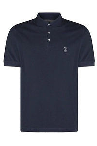 Brunello Cucinelli Logo Detailed Short-Sleeved Polo Shirt
