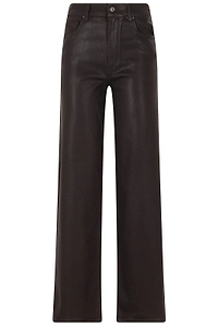 Paige Sasha Coated Wide-Leg Jeans