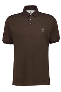 Brunello Cucinelli Logo Detailed Short Sleeved Polo Shirt
