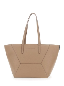 Brunello Cucinelli Logo Embossed Top Handle Bag
