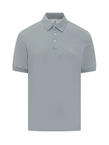 Brunello Cucinelli Logo Detailed Short Sleeved Polo Shirt