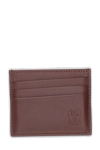 Brunello Cucinelli Logo Embossed Card Holder