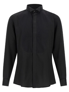 Pal Zileri Ceremony Pleated Bib Tuxedo Shirt