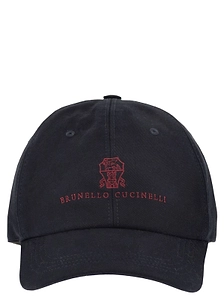Brunello Cucinelli Logo Embroidered Cap