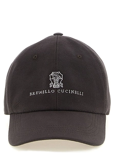 Brunello Cucinelli Logo Embroidered Cap